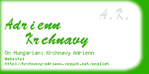 adrienn krchnavy business card